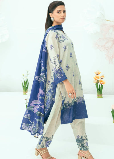 Amal Printed Lawn Suits Unstitched 3 Piece AL25AUS D-14
