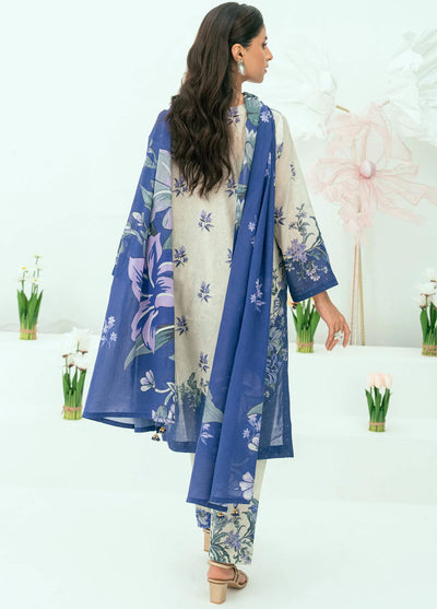 Amal Printed Lawn Suits Unstitched 3 Piece AL25AUS D-14