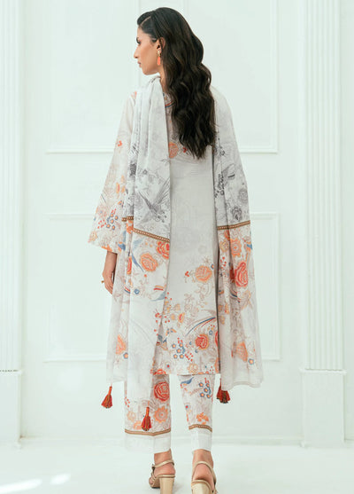 Amal Printed Lawn Suits Unstitched 3 Piece AL25AUS D-15