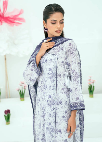 Amal Printed Lawn Suits Unstitched 3 Piece AL25AUS D-17