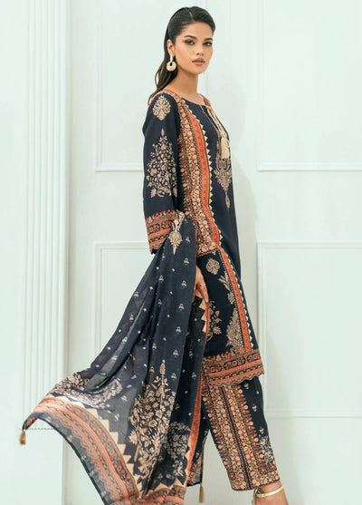 Amal Printed Lawn Suits Unstitched 3 Piece AL25AUS D-8