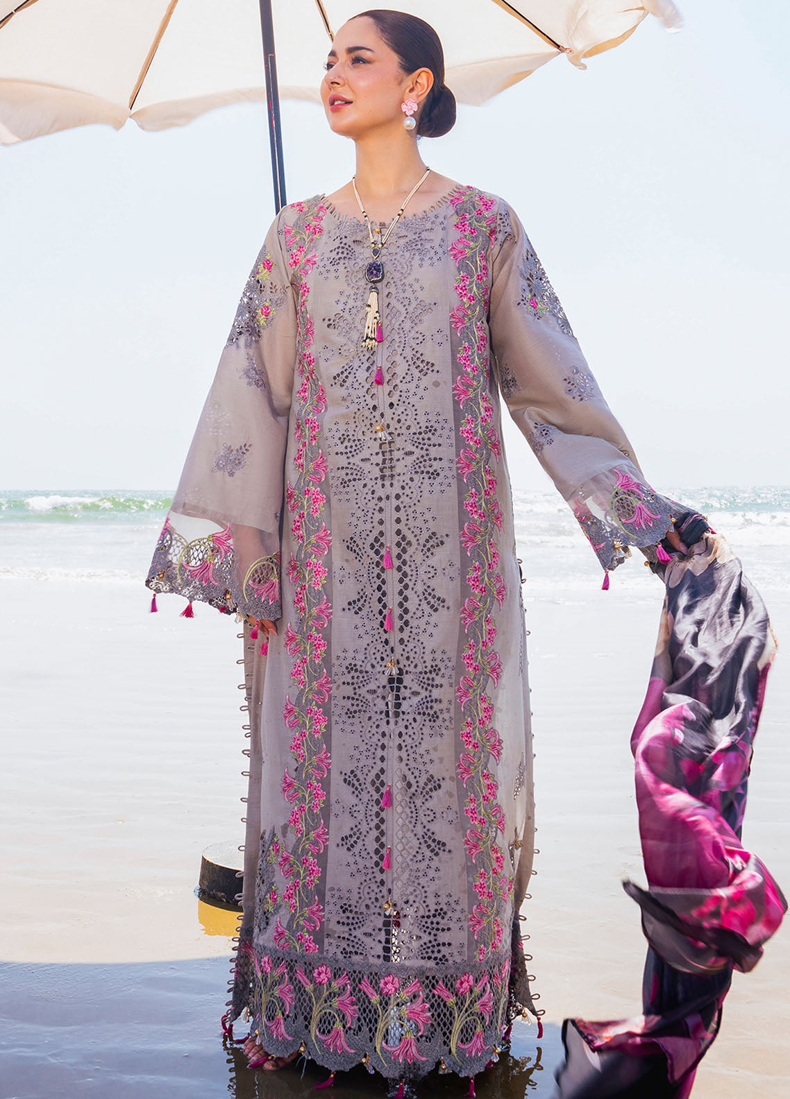 Hai Kuch By Elaf Festive Lawn Collection 2024 EHK-04 Alyaanah