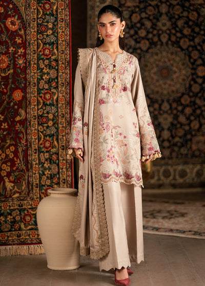 Zync by Florent One Nation Unstitched Khaddar Embroidered Suits 3 Piece FL25ON FL-4A - Casual Collection