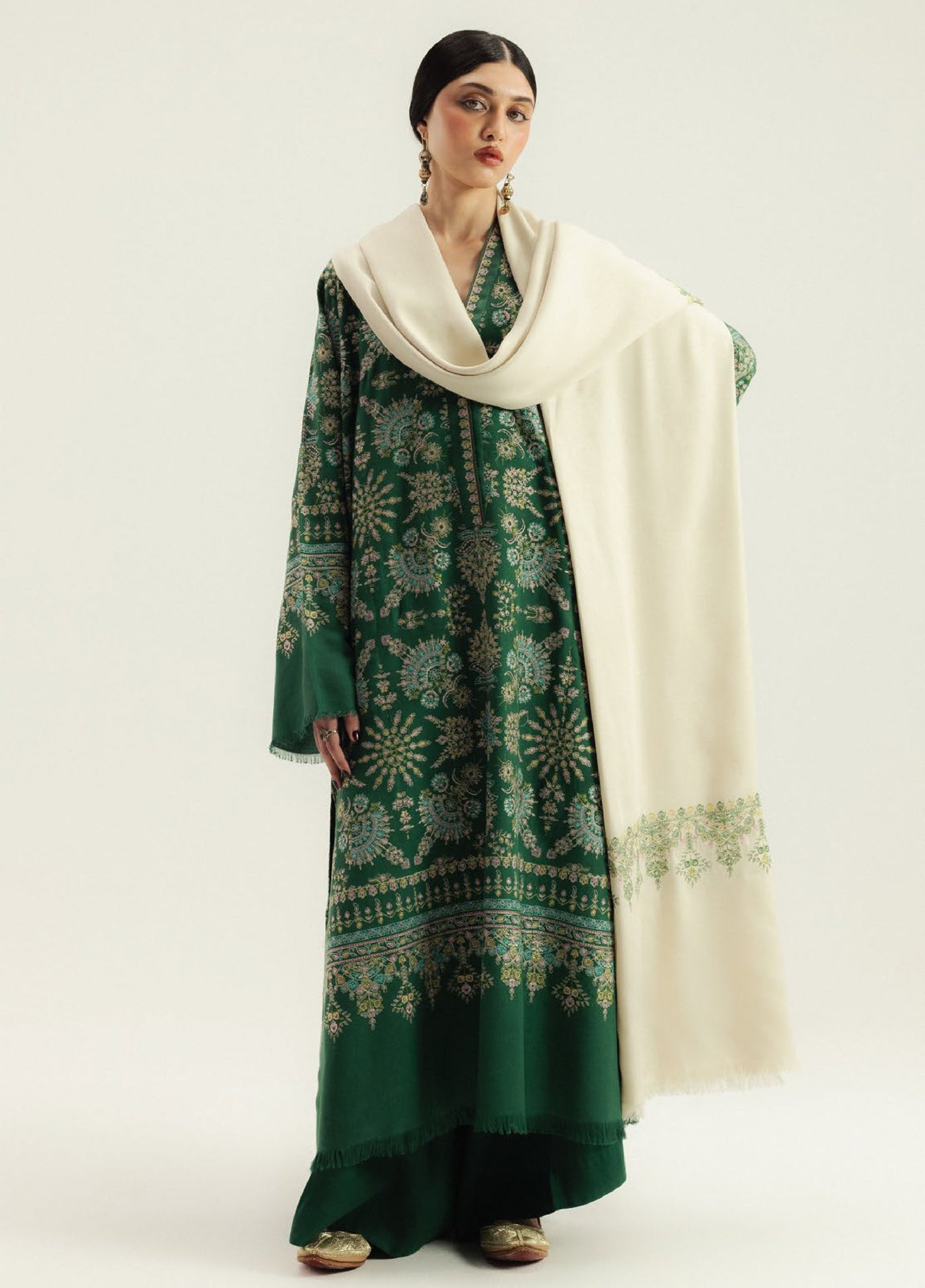 Zara Shahjahan Unstitched Casuals Marina Embroidered Suits 3 Piece CZS25WC D8-Ruhaab - Casuals Collection