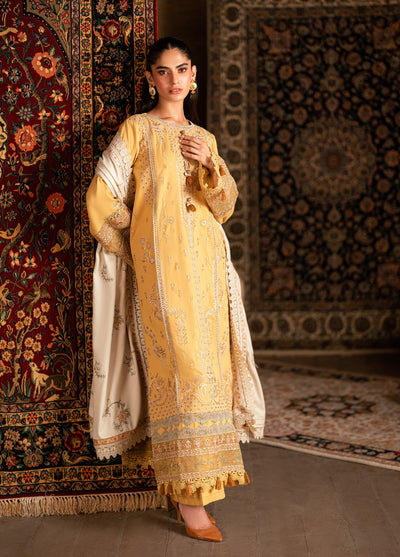 Zync by Florent One Nation Unstitched Khaddar Embroidered Suits 3 Piece FL25ON FL-5B - Casual Collection