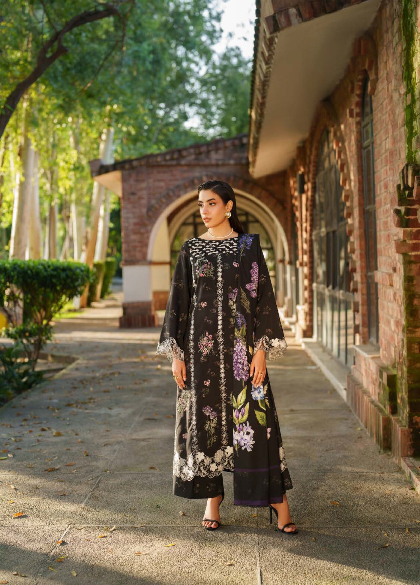 Meraki by Asifa And Nabeel Unstitched Viscose Embroidered Suits 3 Piece AN25MW ANM-03-Winter Thyme - Casual Collection