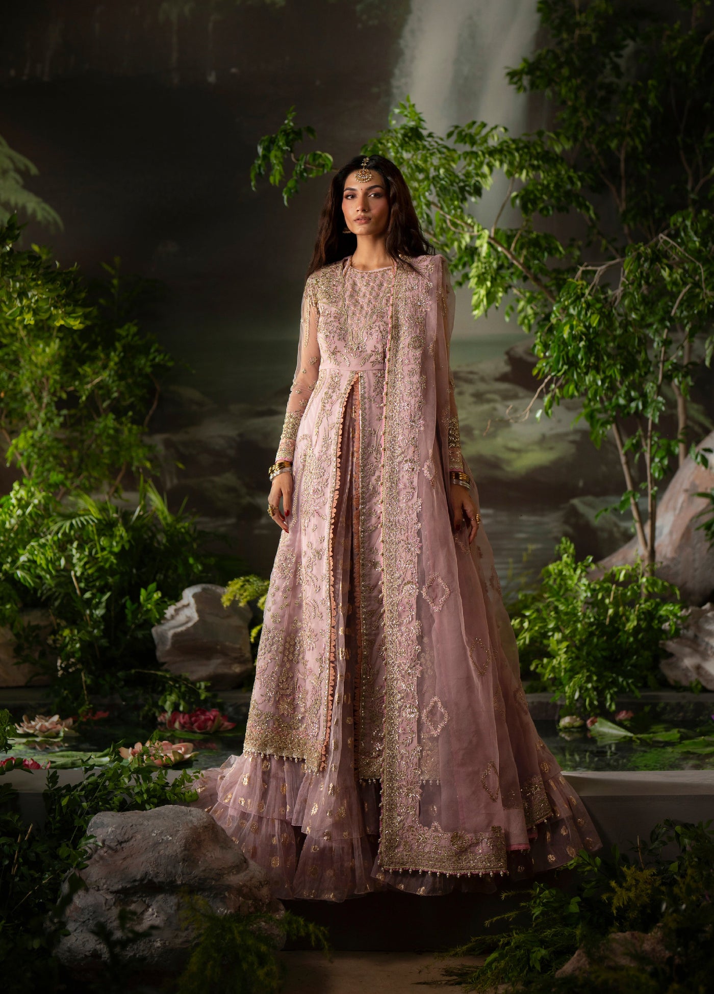 Dastan E Ishq by Ajr Festive Embroidered Unstitched Organza 3 Piece Suits AJR25DI D-1 Dhanak - Formals Collection