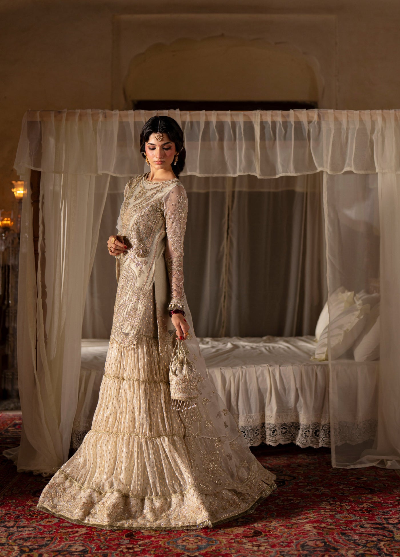 Dastan E Ishq by Ajr Festive Embroidered Unstitched Organza 3 Piece Suits AJR25DI D-2 Naghma - Formals Collection