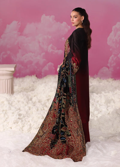Mount Olypus by Musferah Saad Pret Embroidered Velvet 2 Piece Eternal Garnet - Pret Collection