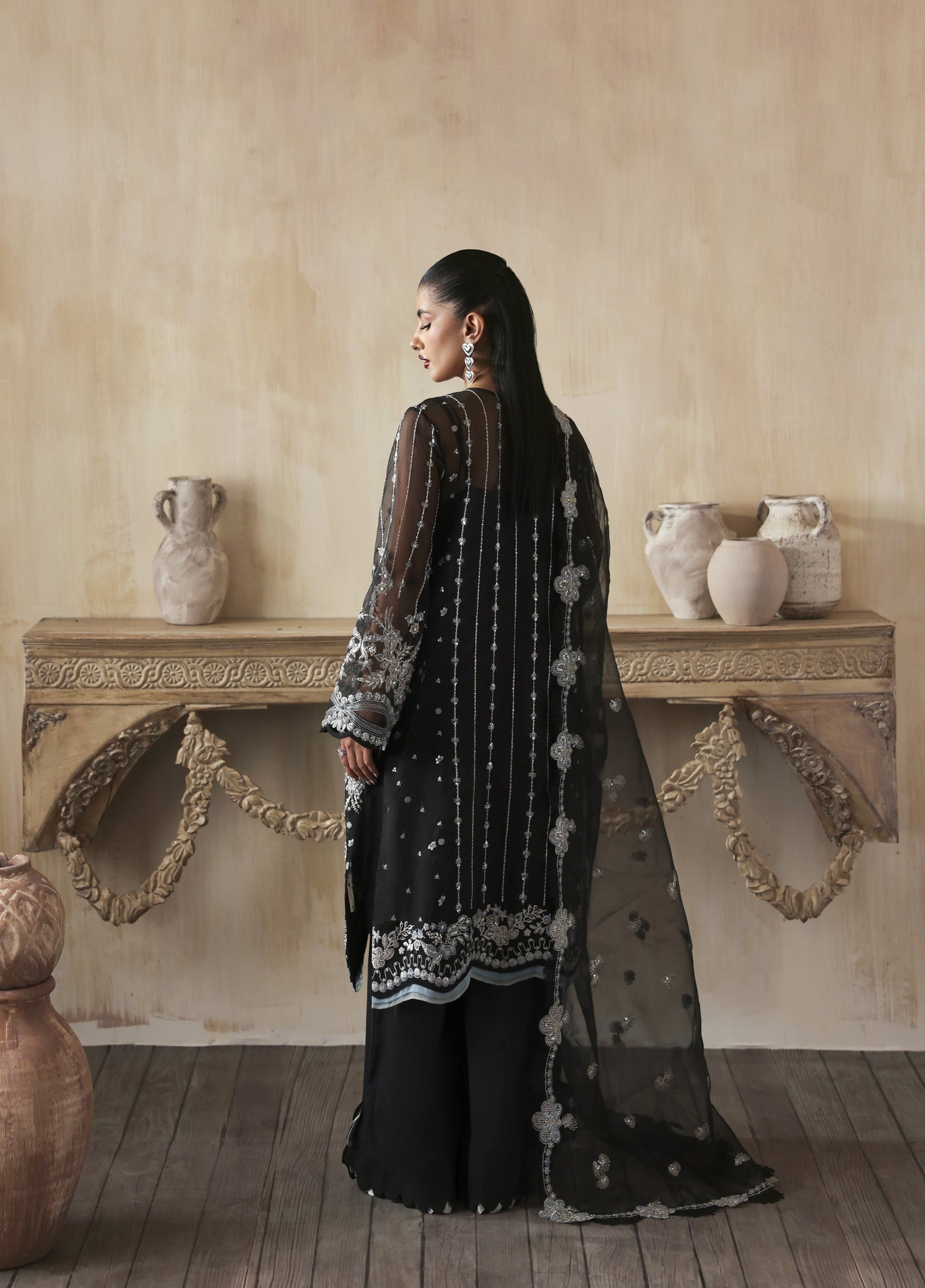 Jahanara by Zarposh Embroidered Organza Suits Unstitched 3 Piece ZP25JF Ayzel - Festive Collection