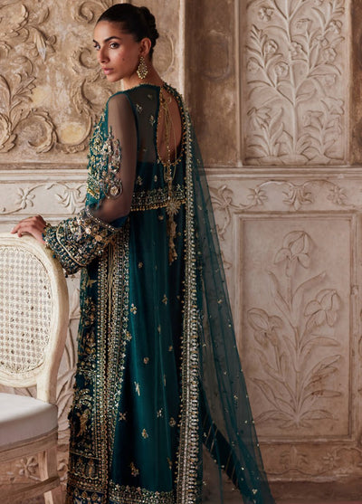 Zaha by Khadija Shah Gossamer Unstitched Embroidered Suits 3 Piece ZL25GF ZC25-05 - Festive Collection