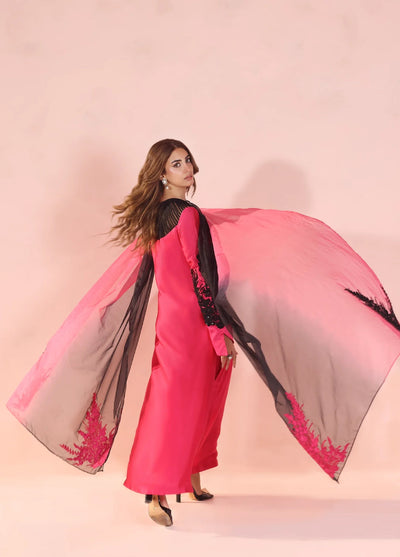 Eterna by Musferah Saad Pret Embroidered Tissue Silk 3 Piece Dark Romance - Festive Collection