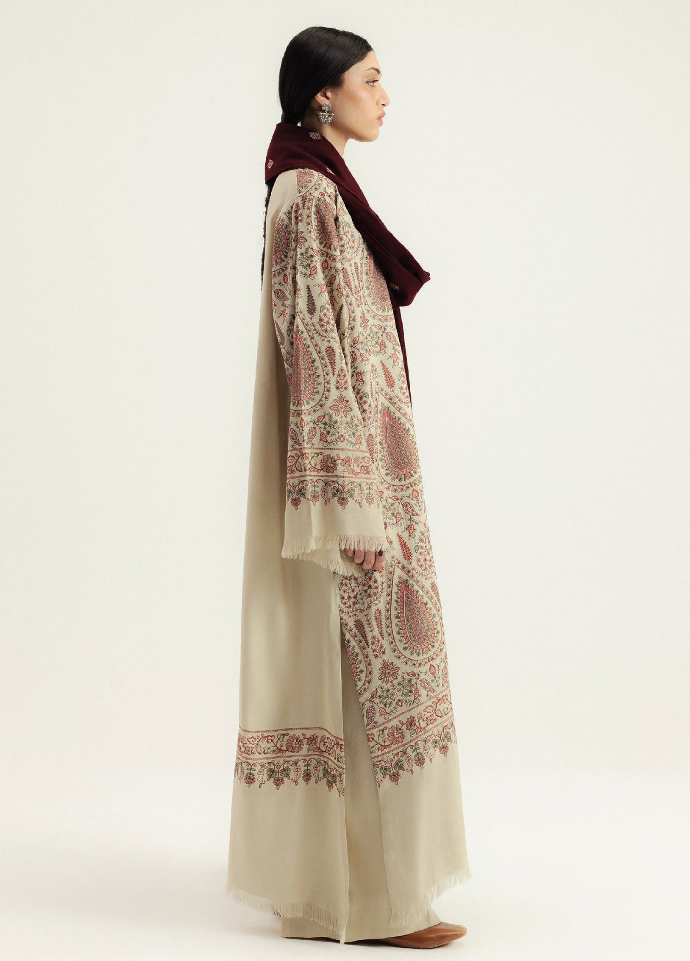 Zara Shahjahan Unstitched Casuals Marina Embroidered Suits 3 Piece CZS25WC D7-kel - Casuals Collection