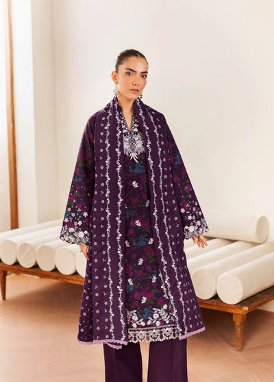 Nissa Floral Symphony by Rajbari Embroidered Marina Suits Unstitched 3 Piece RB25NM D-07 - Winter Collection