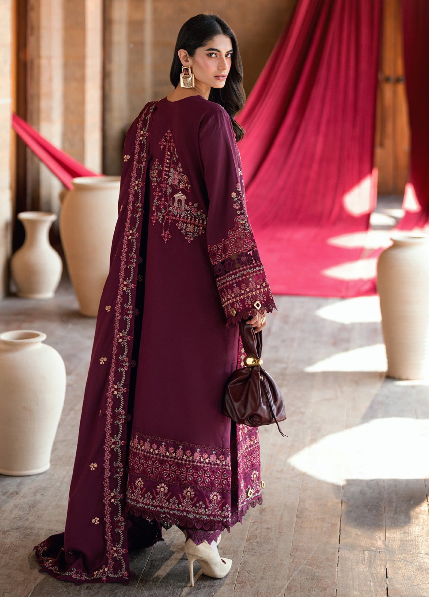 Zync by Florent One Nation Unstitched Khaddar Embroidered Suits 3 Piece FL25ON FL-3A - Casual Collection