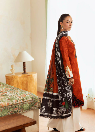 Nissa Floral Symphony by Rajbari Embroidered Marina Suits Unstitched 3 Piece RB25NM D-06 - Winter Collection