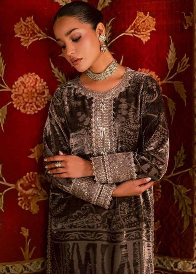 Ballerina by Nureh Unstitched Velvet Palachi Embroidered 3 Piece Suits NU25BV NU2-192 - Festive Collection