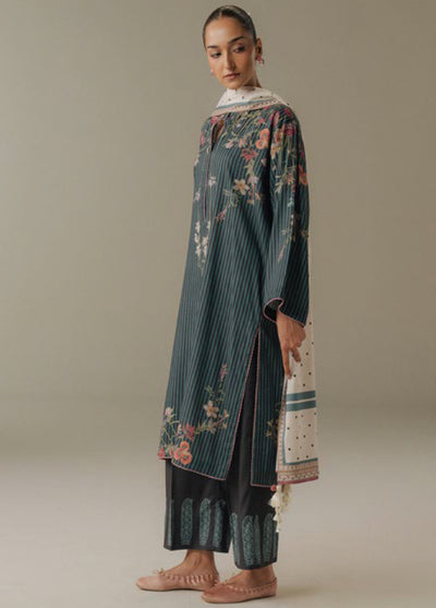 Coco by Zara Shahjahan Prints Unstitched Linen Suits 3 Piece CZS25PW Amber Days D-1B - Winter Collection