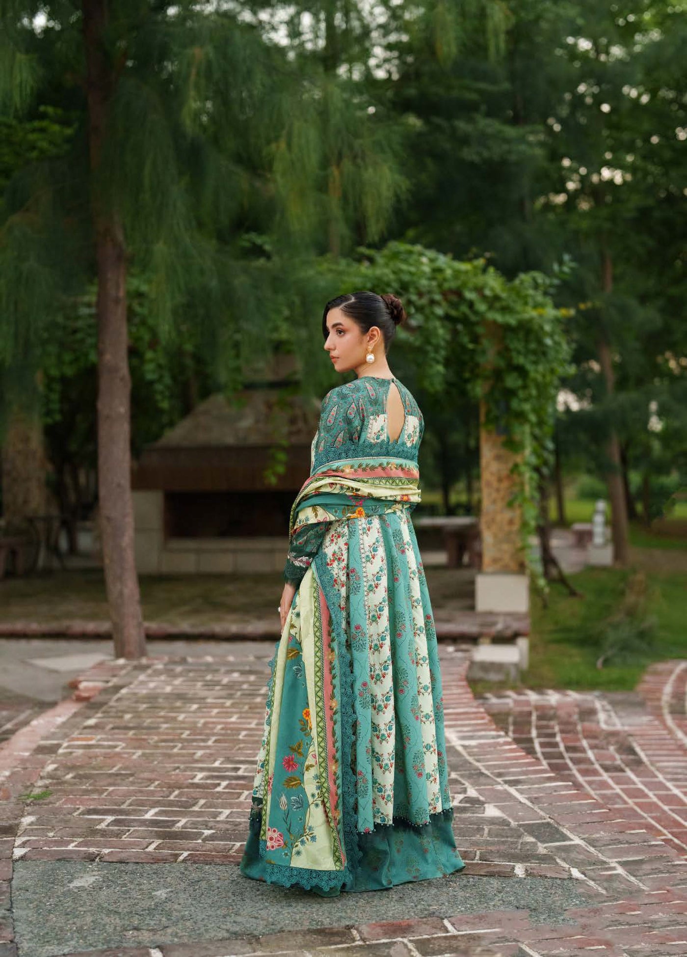 Meraki by Asifa And Nabeel Unstitched Viscose Embroidered Suits 3 Piece AN25MW ANM-08-Botanical Breeze - Casual Collection