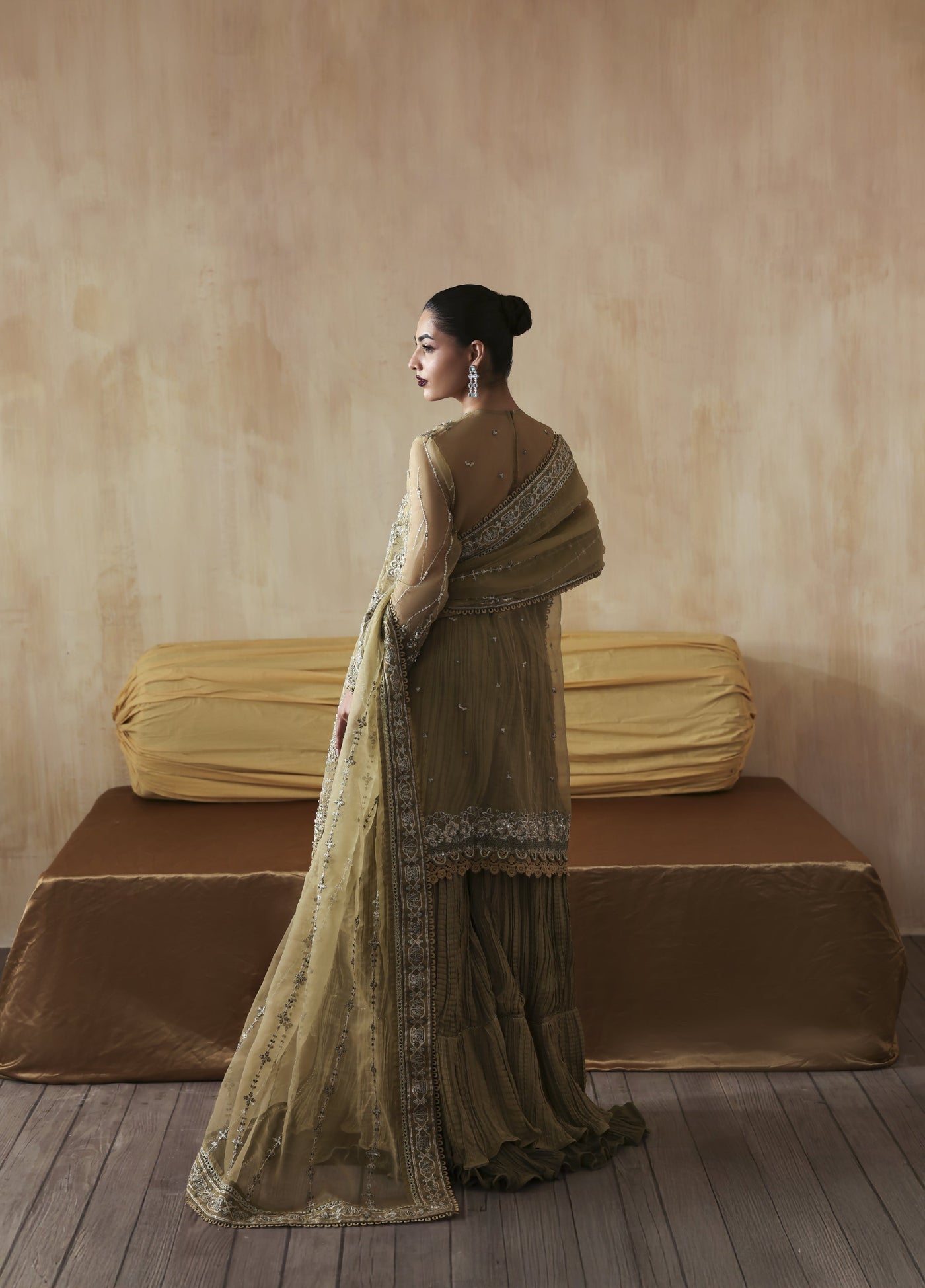 Jahanara by Zarposh Embroidered Organza Suits Unstitched 3 Piece ZP25JF Zarqash - Festive Collection