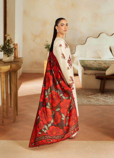 Nissa Floral Symphony by Rajbari Embroidered Marina Suits Unstitched 3 Piece RB25NM D-01 - Winter Collection