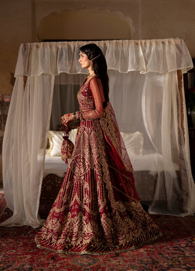 Dastan E Ishq by Ajr Festive Embroidered Unstitched Organza 3 Piece Suits AJR25DI D-3 Parizad - Formals Collection