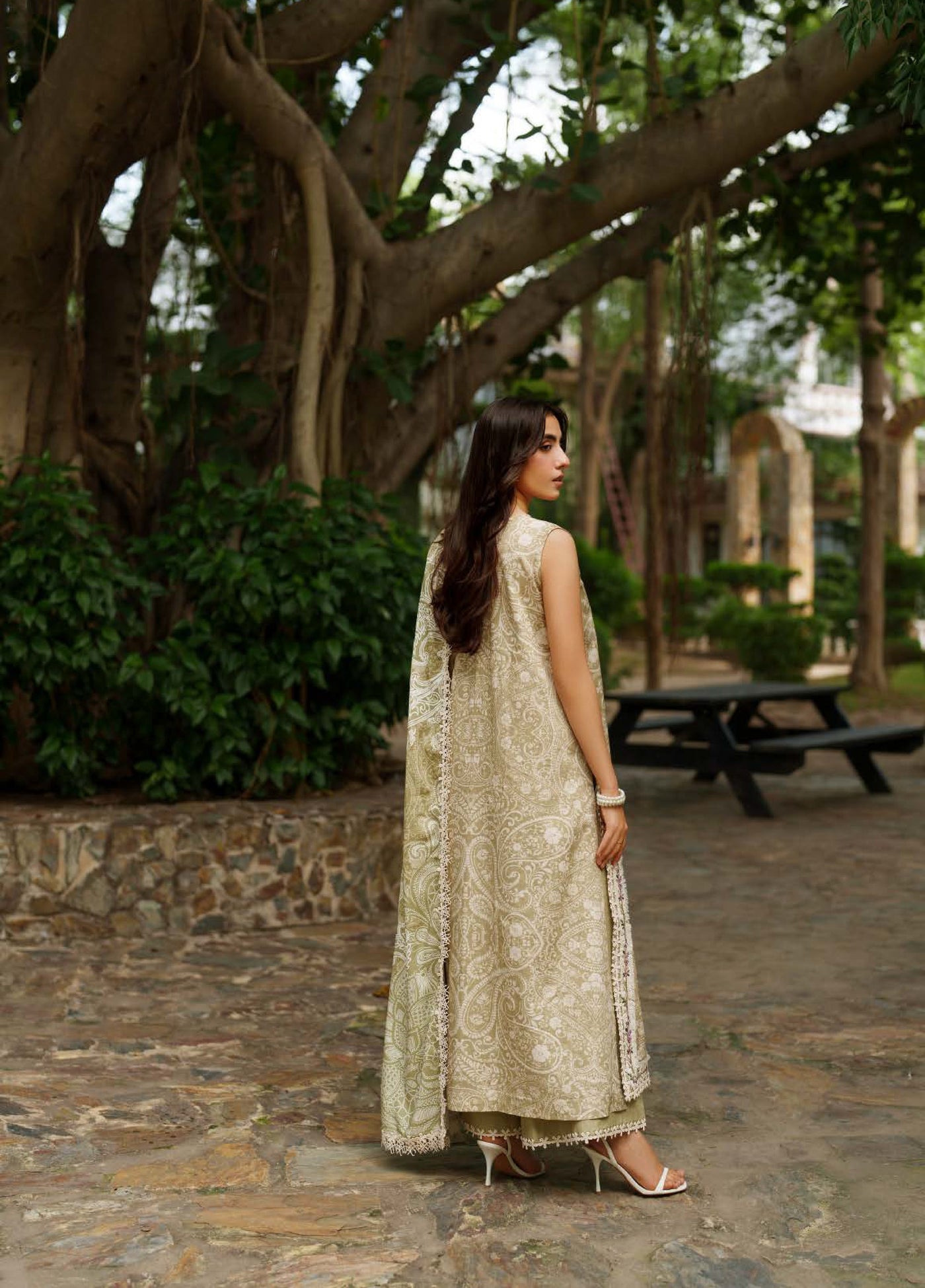 Meraki by Asifa And Nabeel Unstitched Viscose Embroidered Suits 3 Piece AN25MW ANM-09-Frozen Dew - Casual Collection