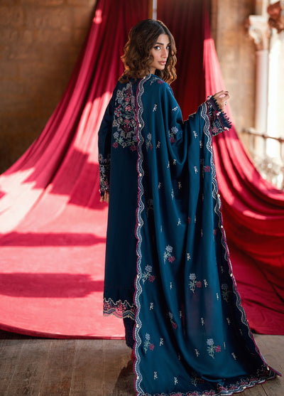 Zync by Florent One Nation Unstitched Khaddar Embroidered Suits 3 Piece FL25ON FL-4B - Casual Collection