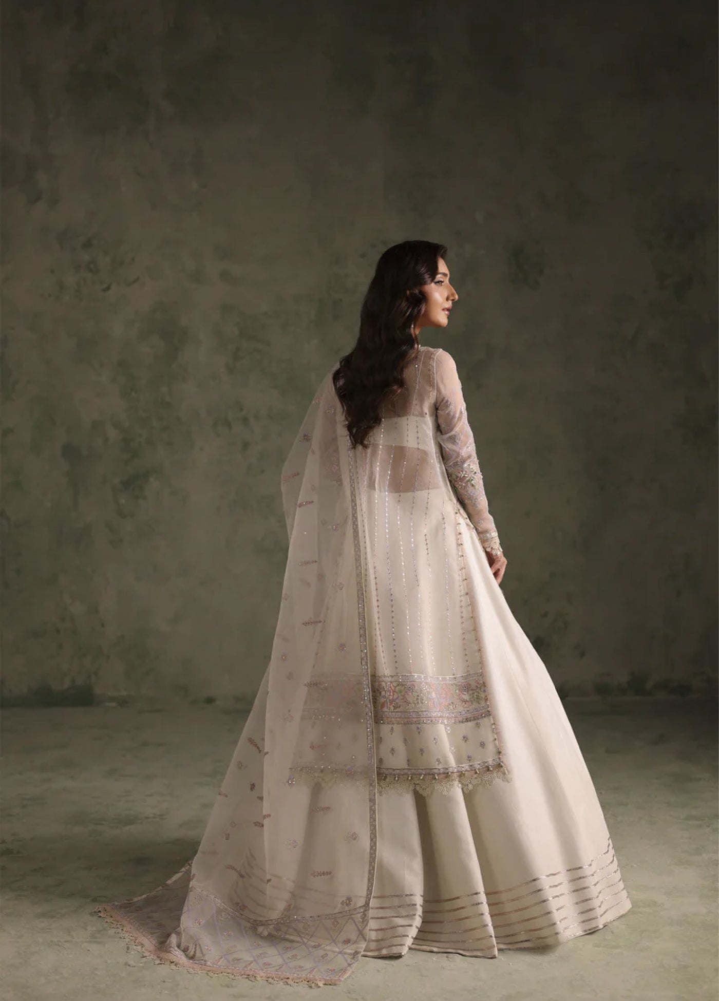 Esmeree by Imran Ramzan Embroidered Unstitched Organza 3 Piece Veu De Flores - Formals Collection