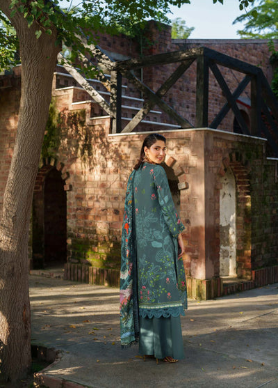 Meraki by Asifa And Nabeel Unstitched Viscose Embroidered Suits 3 Piece AN25MW ANM-06-Frosted Petals - Casual Collection
