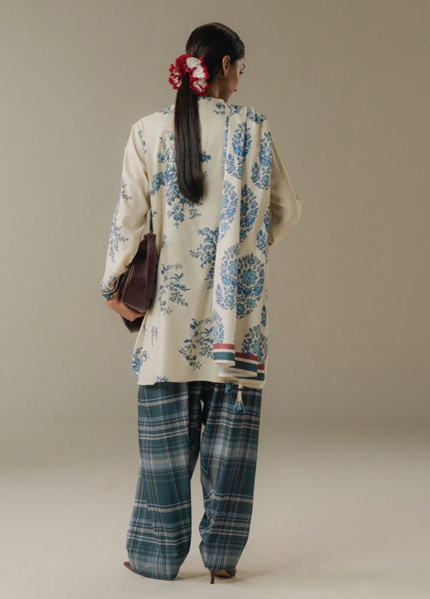 Coco by Zara Shahjahan Prints Unstitched Linen Suits 3 Piece CZS25PW Hushed Ember D-6A - Winter Collection