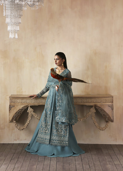 Jahanara by Zarposh Embroidered Organza Suits Unstitched 3 Piece ZP25JF Amyra - Festive Collection