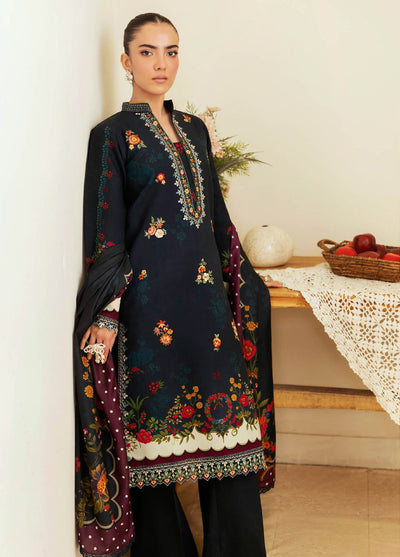 Nissa Floral Symphony by Rajbari Embroidered Marina Suits Unstitched 3 Piece RB25NM D-02 - Winter Collection