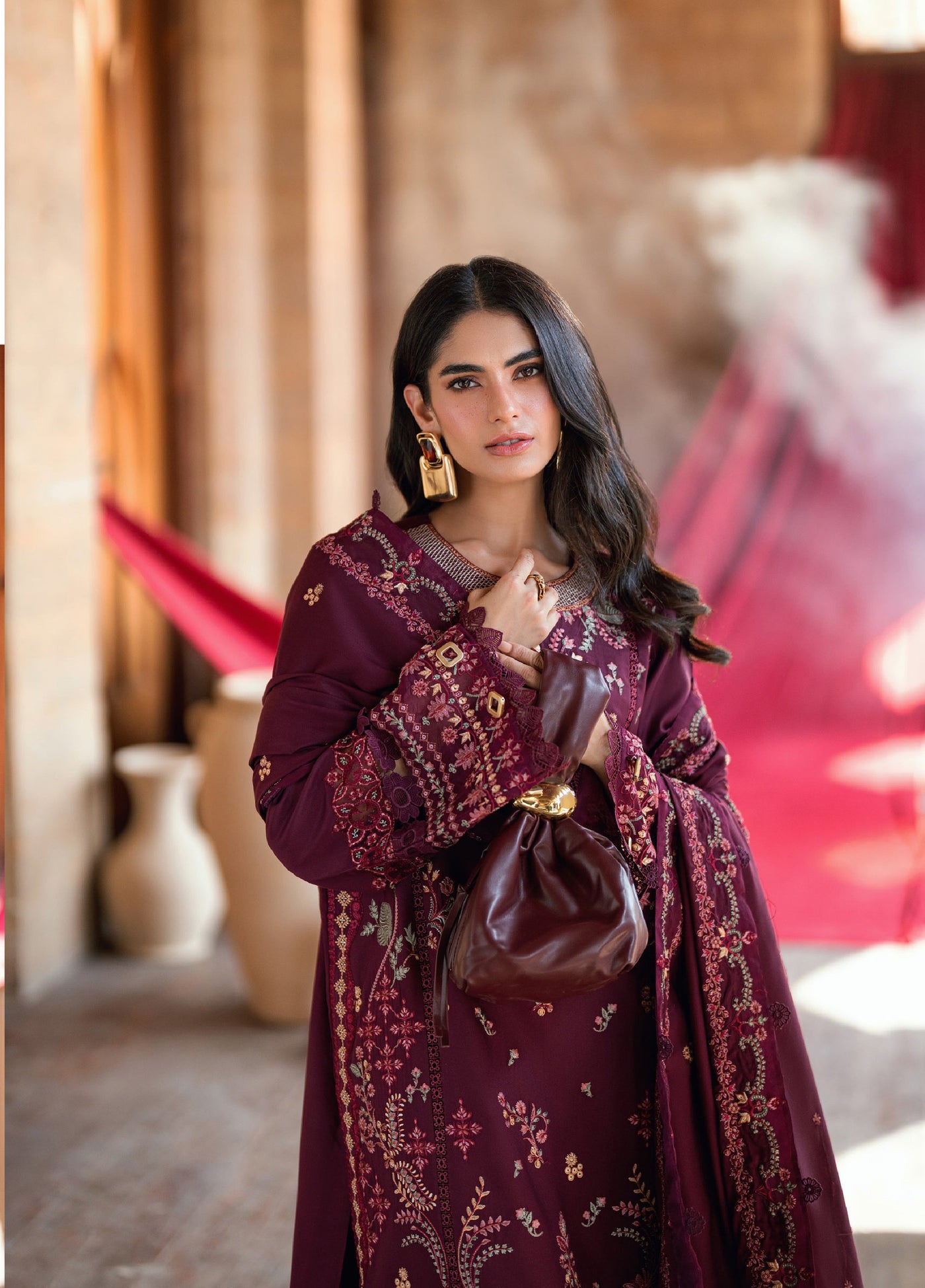 Zync by Florent One Nation Unstitched Khaddar Embroidered Suits 3 Piece FL25ON FL-3A - Casual Collection