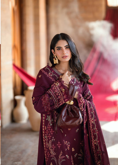 Zync by Florent One Nation Unstitched Khaddar Embroidered Suits 3 Piece FL25ON FL-3A - Casual Collection