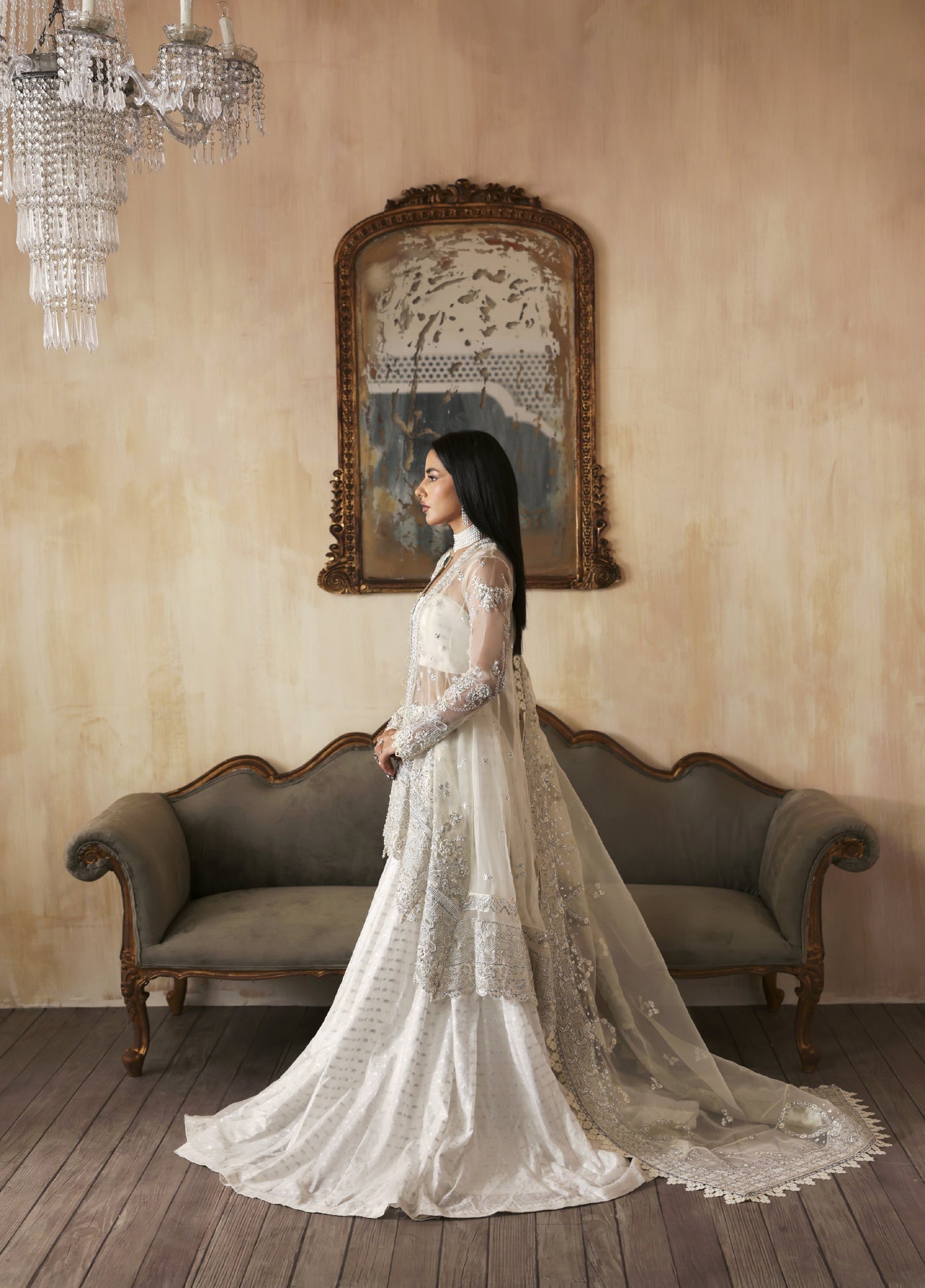 Jahanara by Zarposh Embroidered Organza Suits Unstitched 3 Piece ZP25JF Zarunisa - Festive Collection