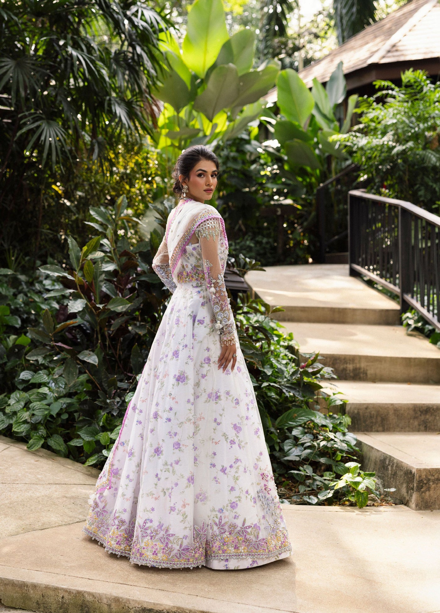 Saira Rizwan Unstitched Net Embroidered Suits 3 Piece SR25UF SRF25-05 Elina - Formal Collection