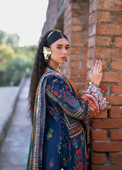 AJR Sard Shaam Embroidered Unstitched Khaddar Suits 3 Piece AJR25SS AJRW-04 KANEEZ - Winter Collection