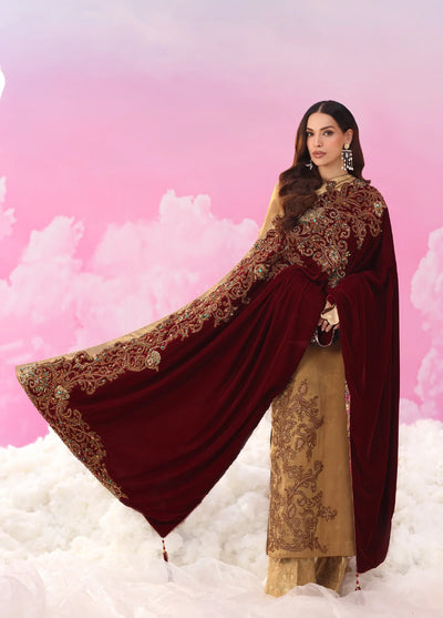 Mount Olypus by Musferah Saad Pret Embroidered Masoori 2 Piece Velour Aurelia - Pret Collection