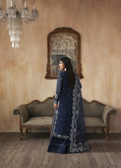 Jahanara by Zarposh Embroidered Raw Silk Suits Unstitched 3 Piece ZP25JF Inara - Festive Collection