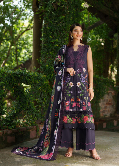 Meraki by Asifa And Nabeel Unstitched Viscose Embroidered Suits 3 Piece AN25MW ANM-04-Winter rose - Casual Collection