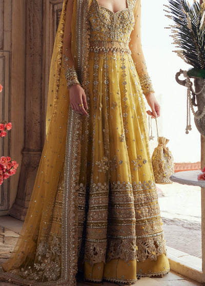 Zaha by Khadija Shah Gossamer Unstitched Embroidered Suits 3 Piece ZL25GF ZC25-02 - Festive Collection