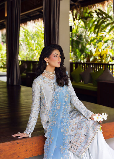 Saira Rizwan Unstitched Tissue Embroidered Suits 3 Piece SR25UF SRF25-06 Soraya - Formal Collection