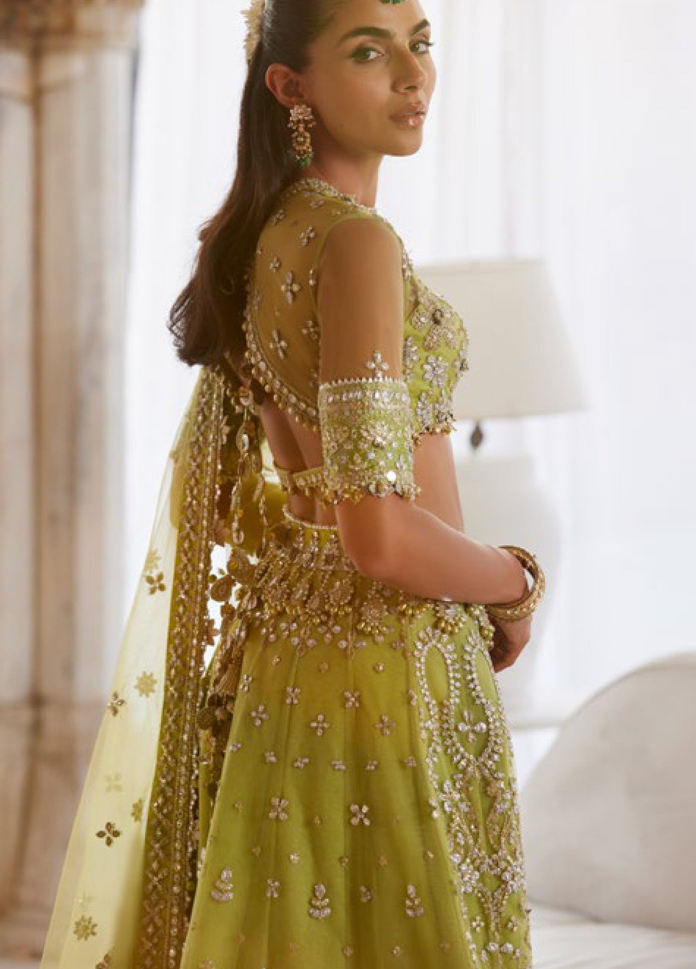 Zaha by Khadija Shah Gossamer Unstitched Embroidered Suits 3 Piece ZL25GF ZC25-01 - Festive Collection