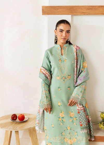 Nissa Floral Symphony by Rajbari Embroidered Marina Suits Unstitched 3 Piece RB25NM D-03 - Winter Collection