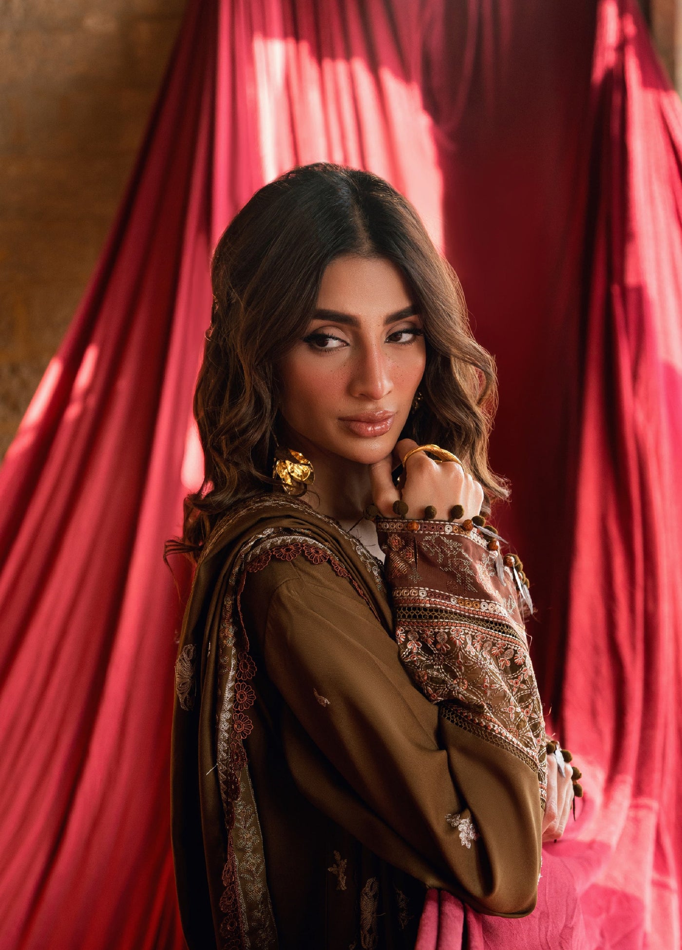 Zync by Florent One Nation Unstitched Khaddar Embroidered Suits 3 Piece FL25ON FL-6A - Casual Collection