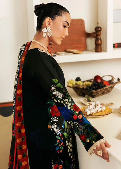 Nissa Floral Symphony by Rajbari Embroidered Marina Suits Unstitched 3 Piece RB25NM D-11 - Winter Collection