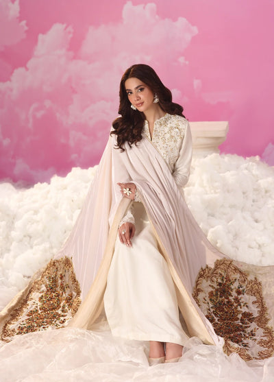 Mount Olypus by Musferah Saad Pret Embroidered Tissue Silk 2 Piece Iris Radiance - Pret Collection