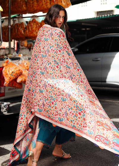 Poshima by Charizma Embroidered Peach Leather Suits Unstitched 3 Piece CZ25PW PSW5-06 - Winter Collection