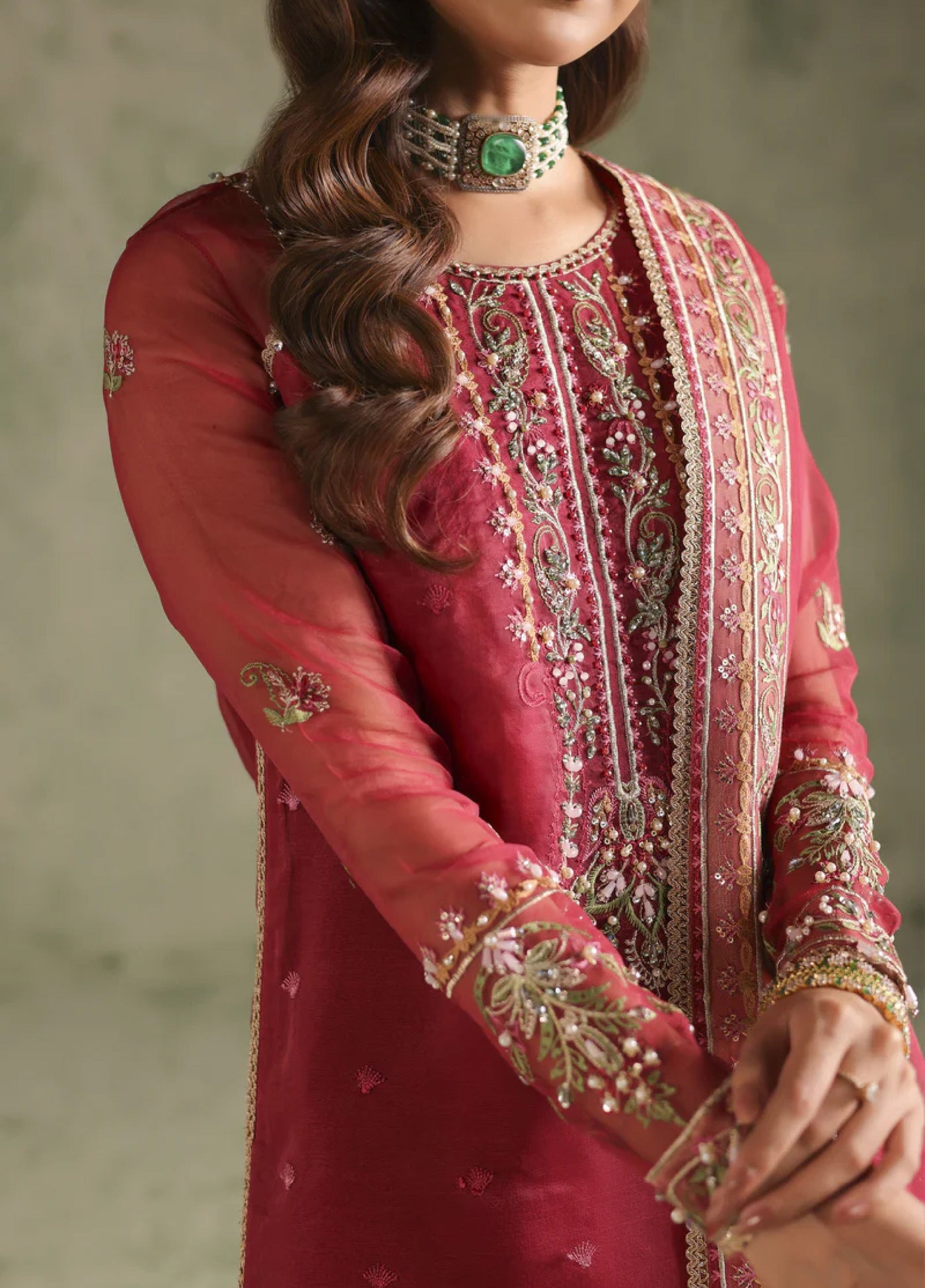 Esmeree by Imran Ramzan Embroidered Unstitched Organza 3 Piece Eden Di Rubino - Formals Collection